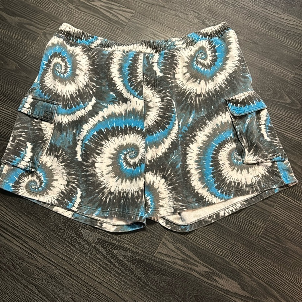 🍍KINGSIZE  TYED DYED DRAWSTRING SHORTS🍍POCKETS🍍SIZE 6XL🍍H-6